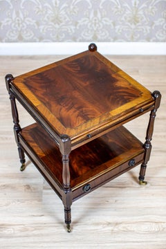 English Side Table from Early 20th Century with Sliding Top