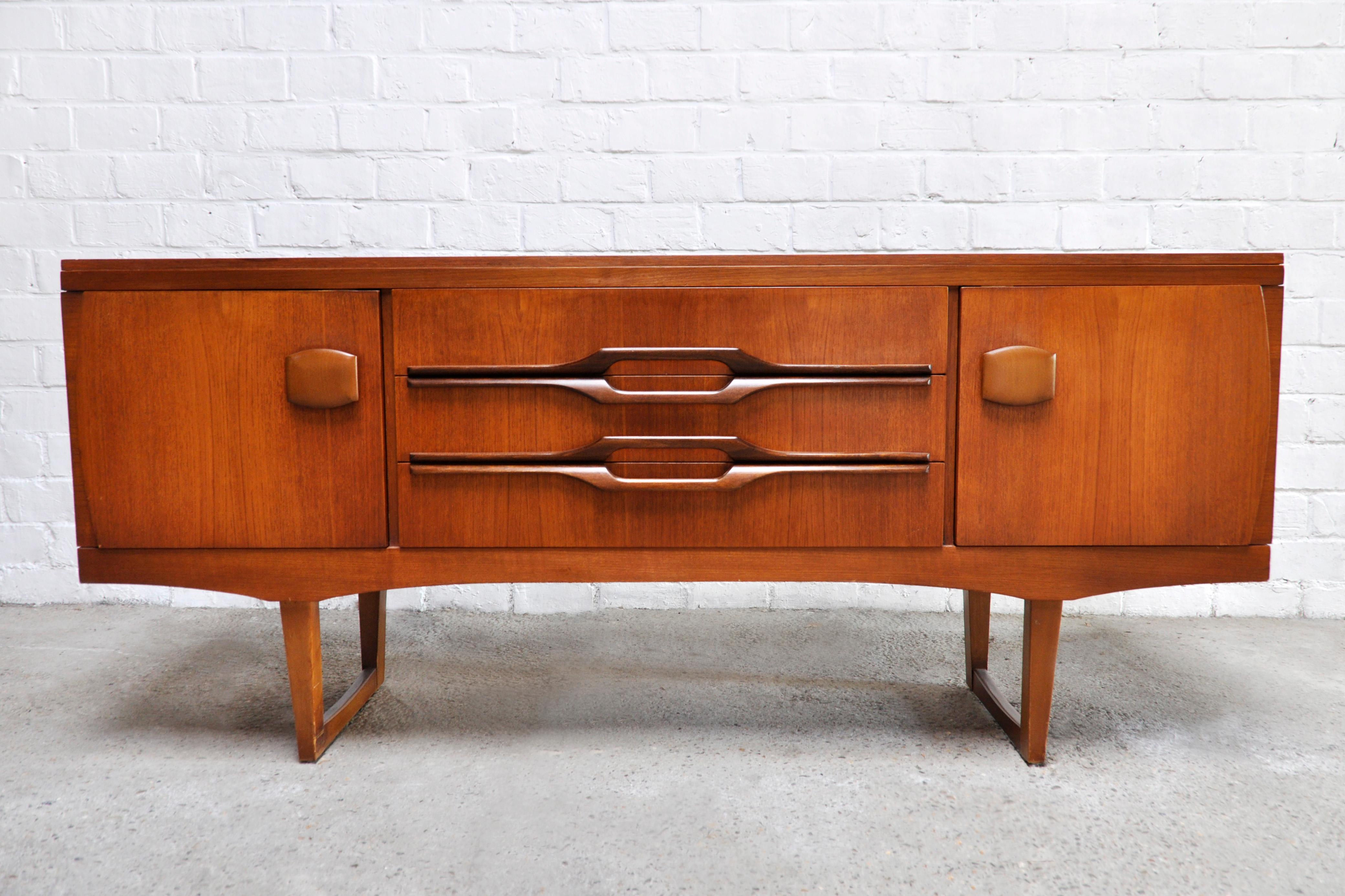 Mid-Century Modern English Sideboard in Teak from Stonehill, 1960s