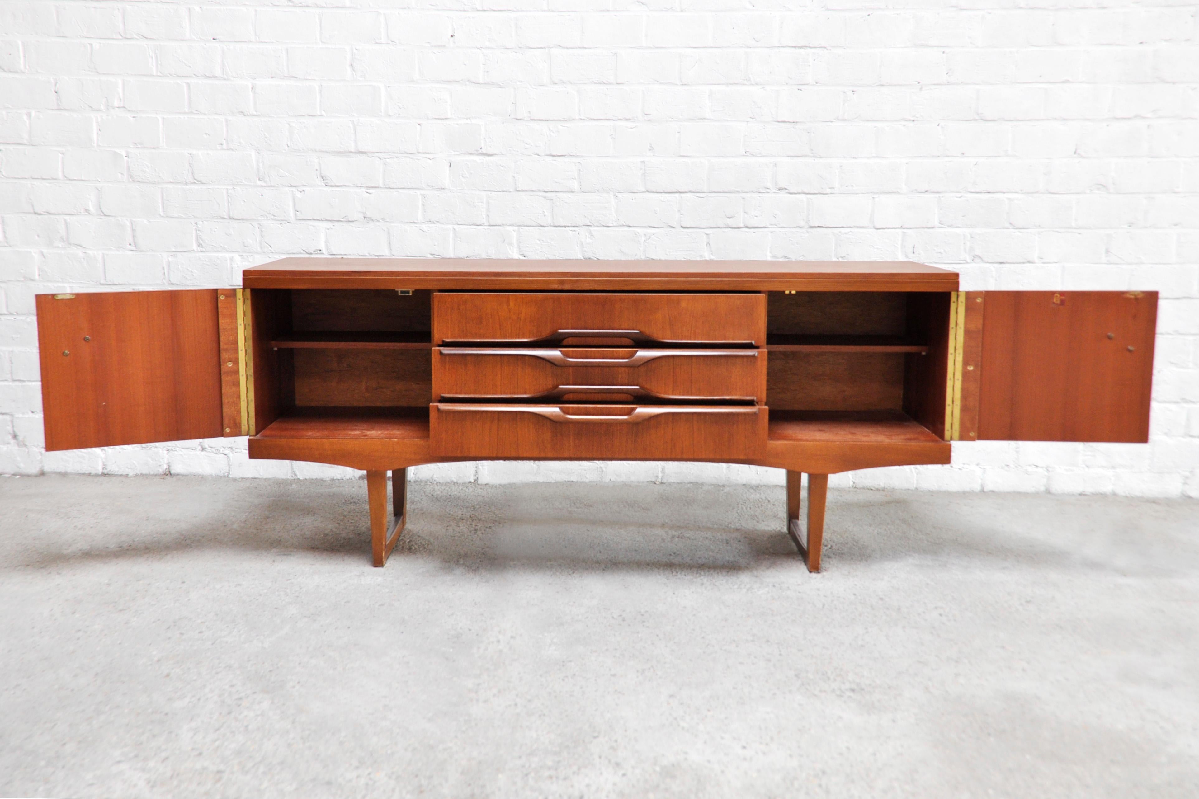 Mid-20th Century English Sideboard in Teak from Stonehill, 1960s