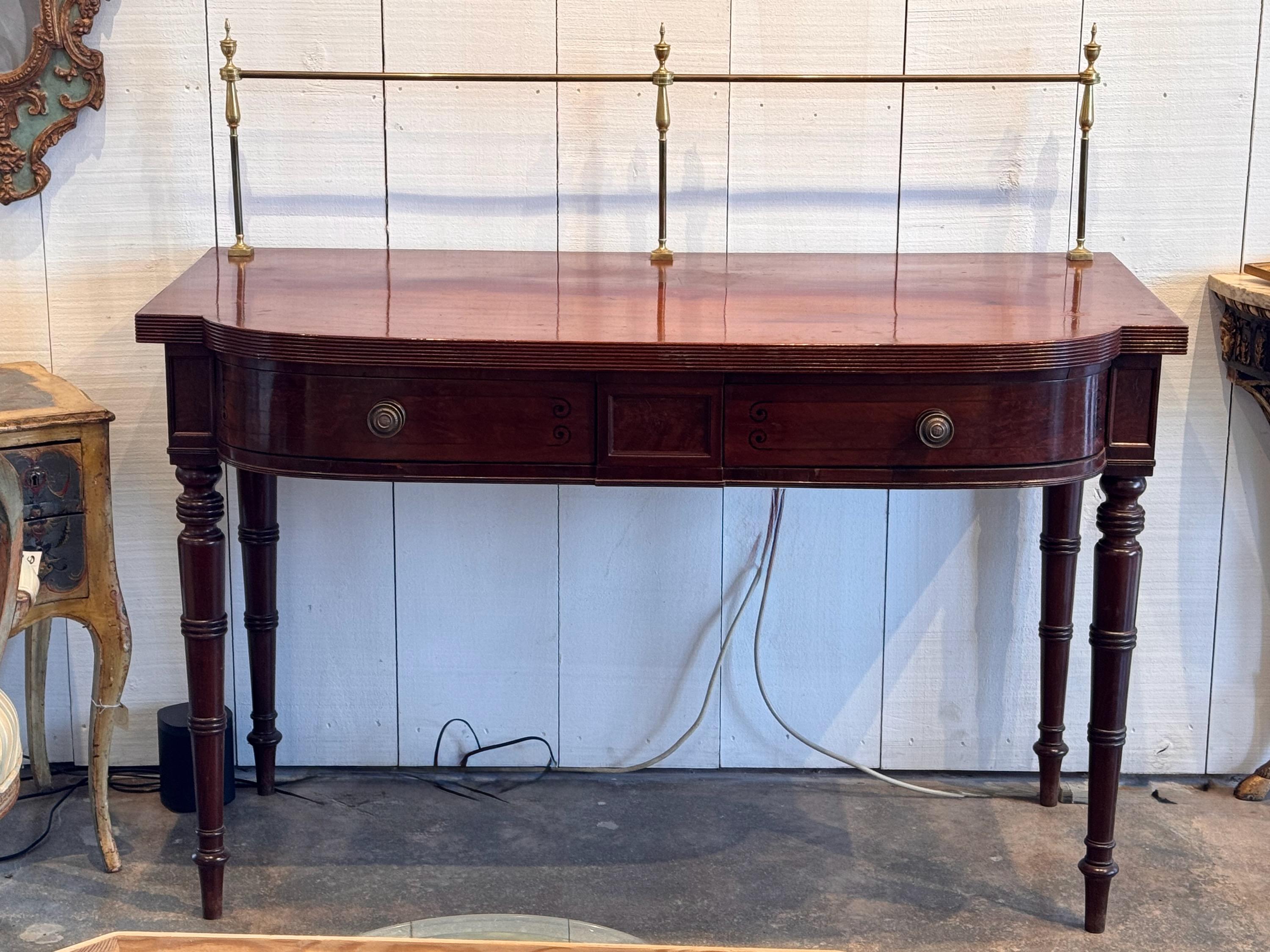 British English Sideboard With Splash Rail For Sale