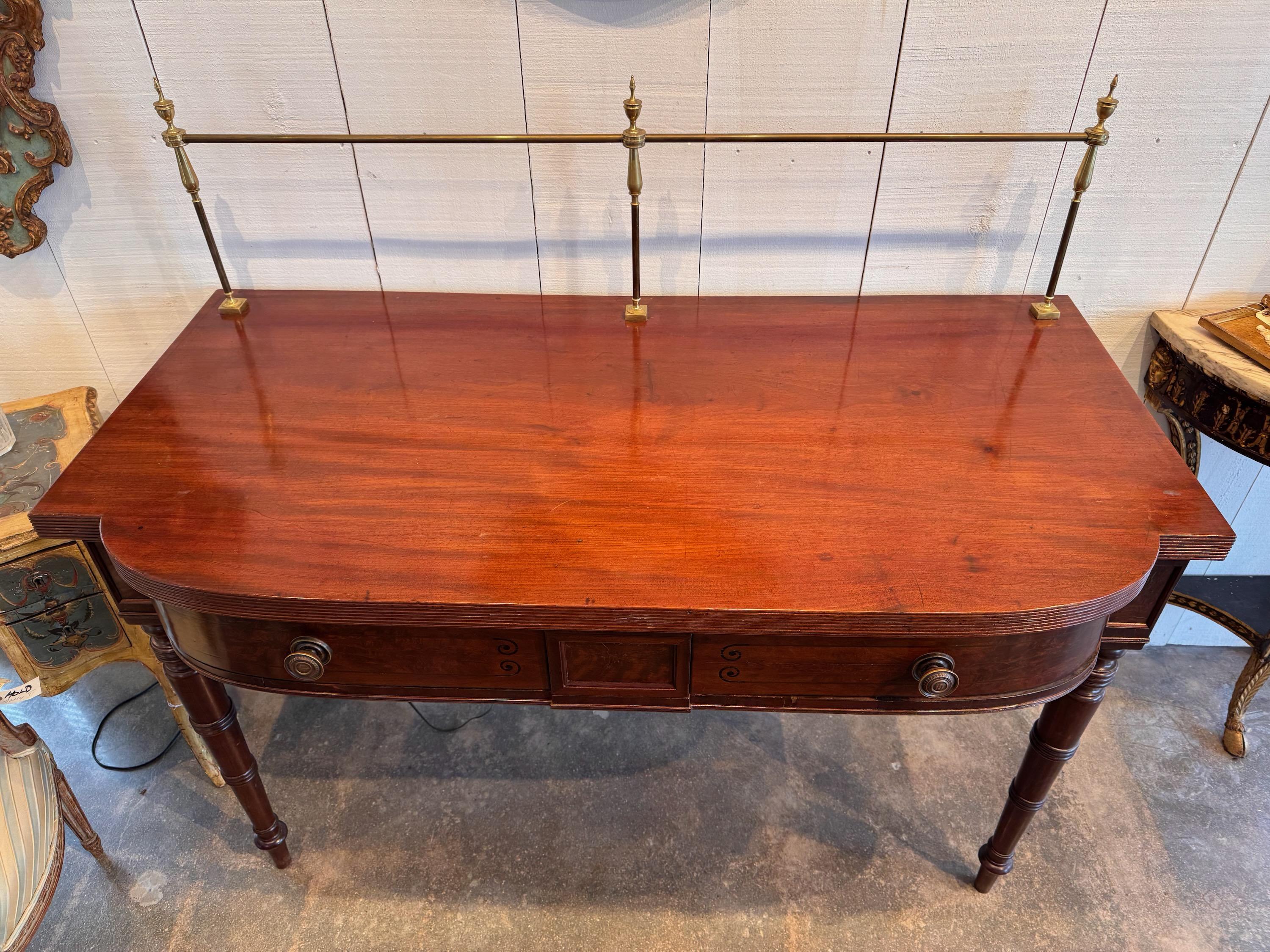 English Sideboard With Splash Rail In Good Condition For Sale In Charlottesville, VA