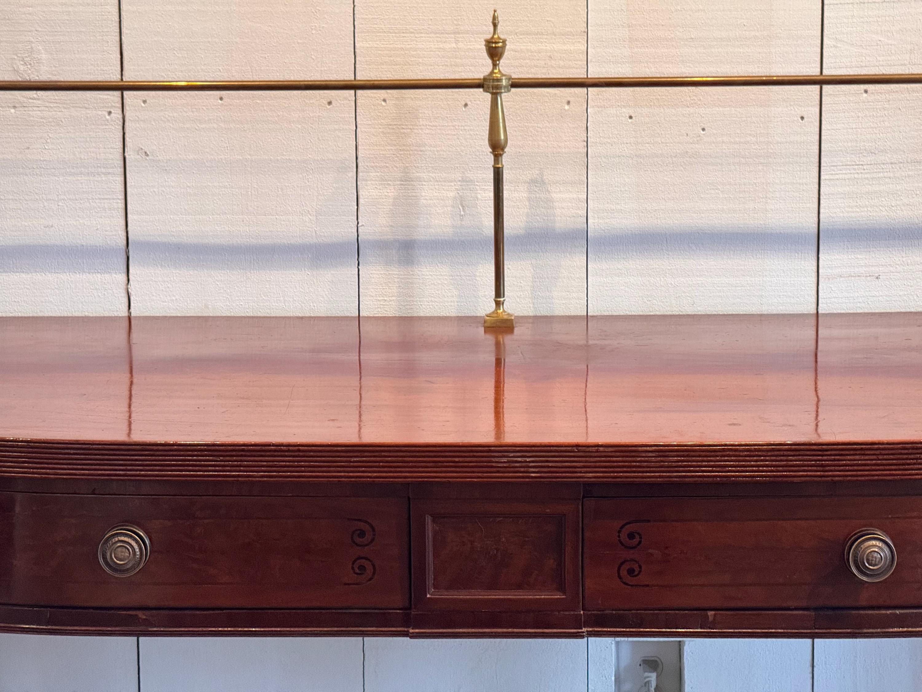 19th Century English Sideboard With Splash Rail For Sale