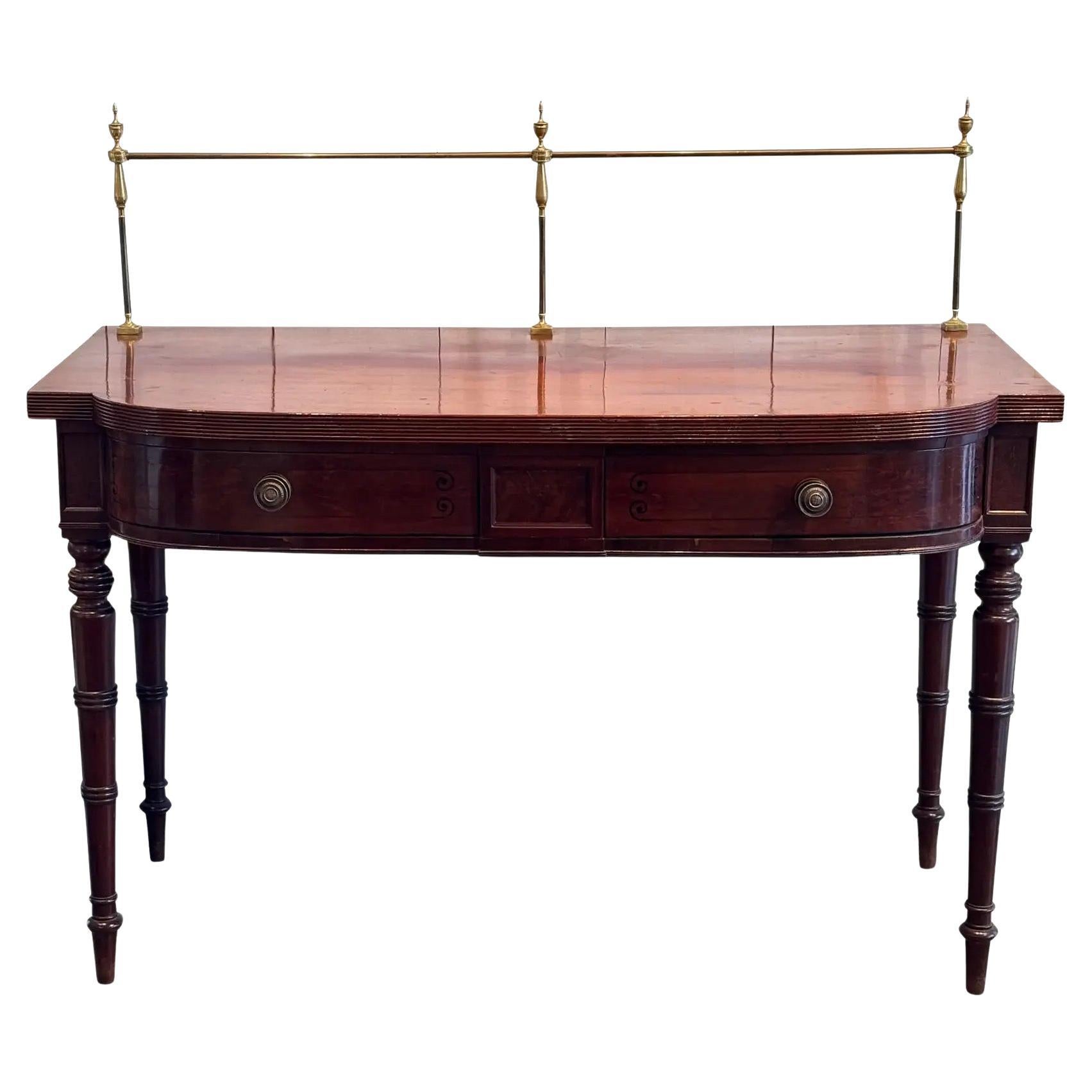 English Sideboard With Splash Rail For Sale