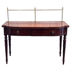 Antique English Sideboard With Splash Rail