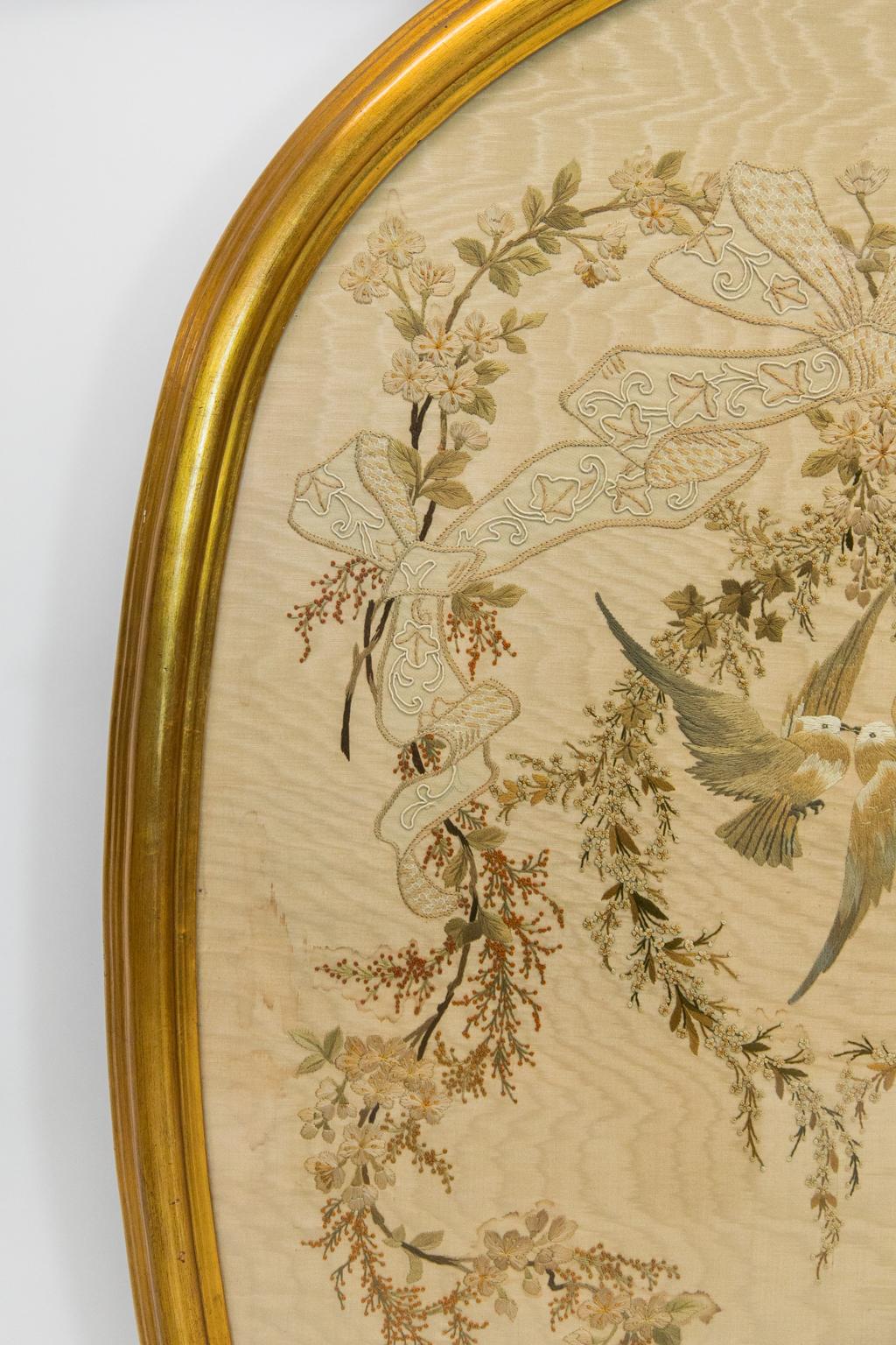 Late 19th Century English Silk Embroidery