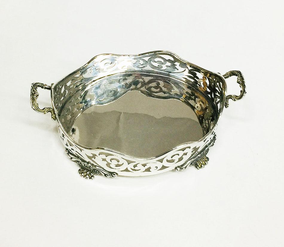 English Silver Basket by Henry Vander & Arthur Vander, London, 1922 1