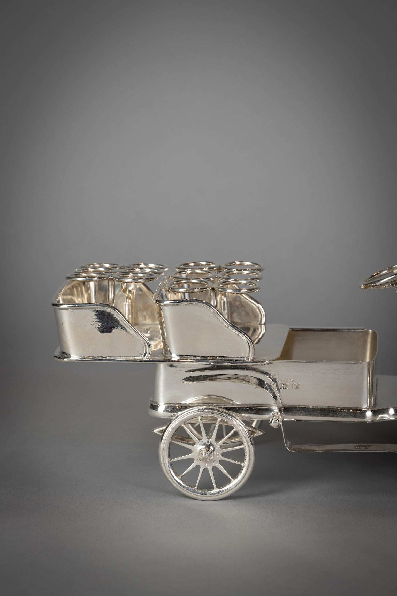 Portapuros de plata inglesa para coche en venta 2