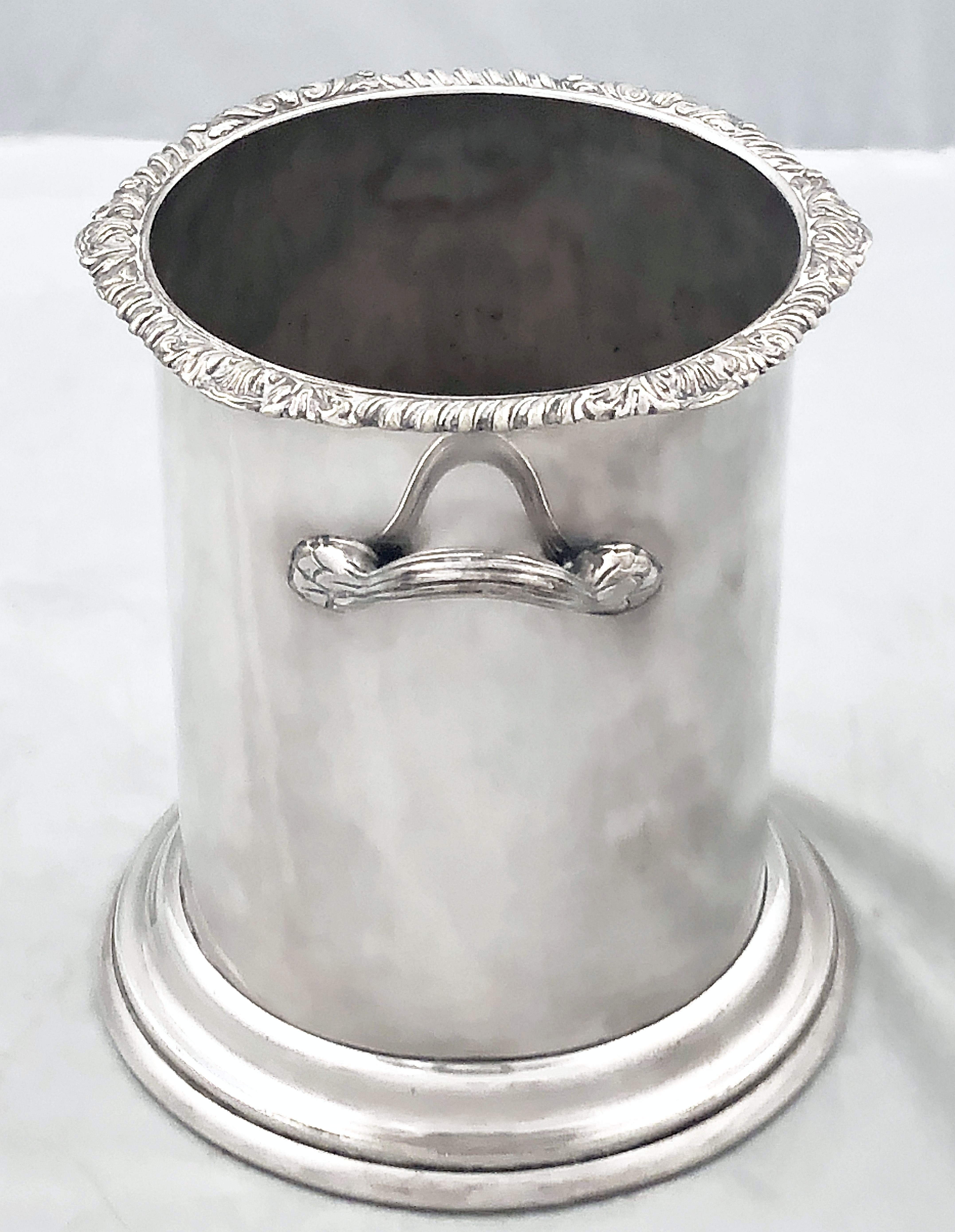 20th Century English Silver Champagne or Wine Bottle Holder For Sale