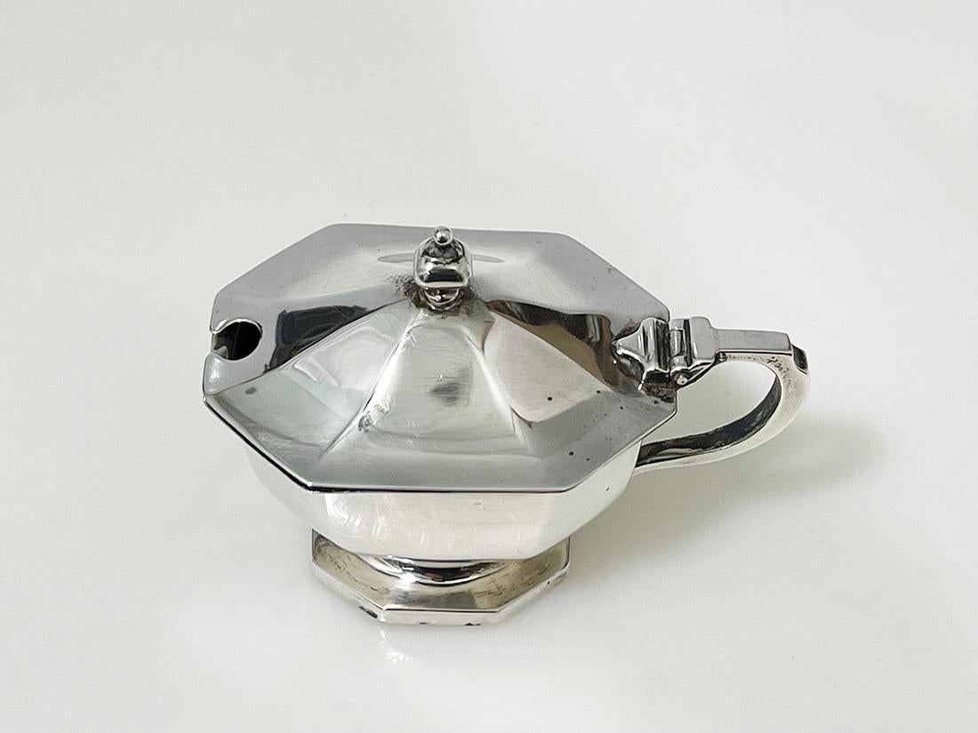 20th Century English Silver condiment set by Mappin & Webb, Birmingham, 1927 For Sale