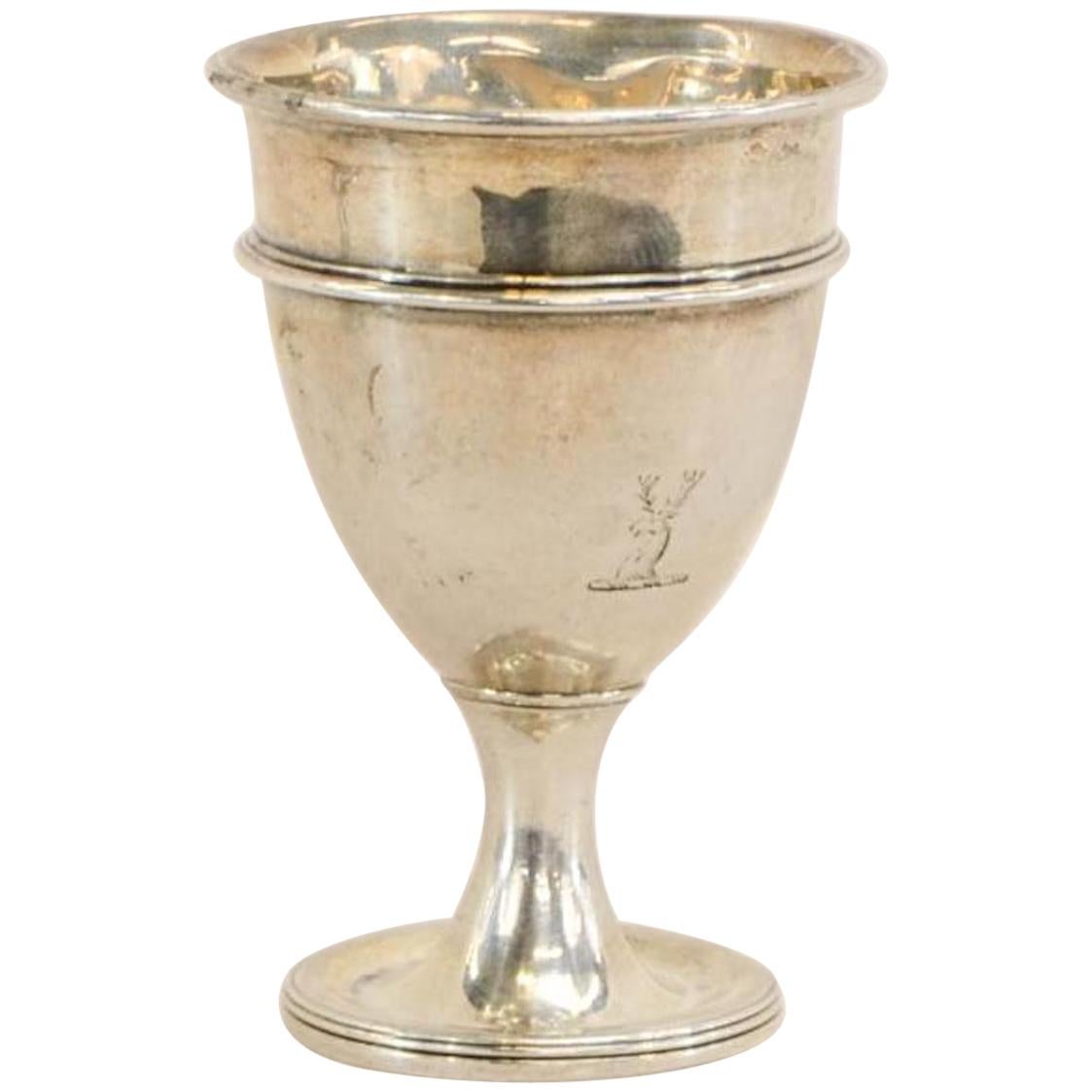 English Silver Egg Cup For Sale