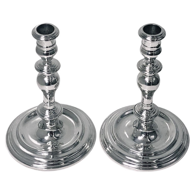 English Silver Style Candelabra Candlesticks London 60 Oz For