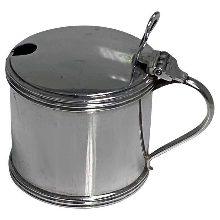 English Silver Mustard Pot London 1924 Pairpoint Bros For Sale at 1stDibs