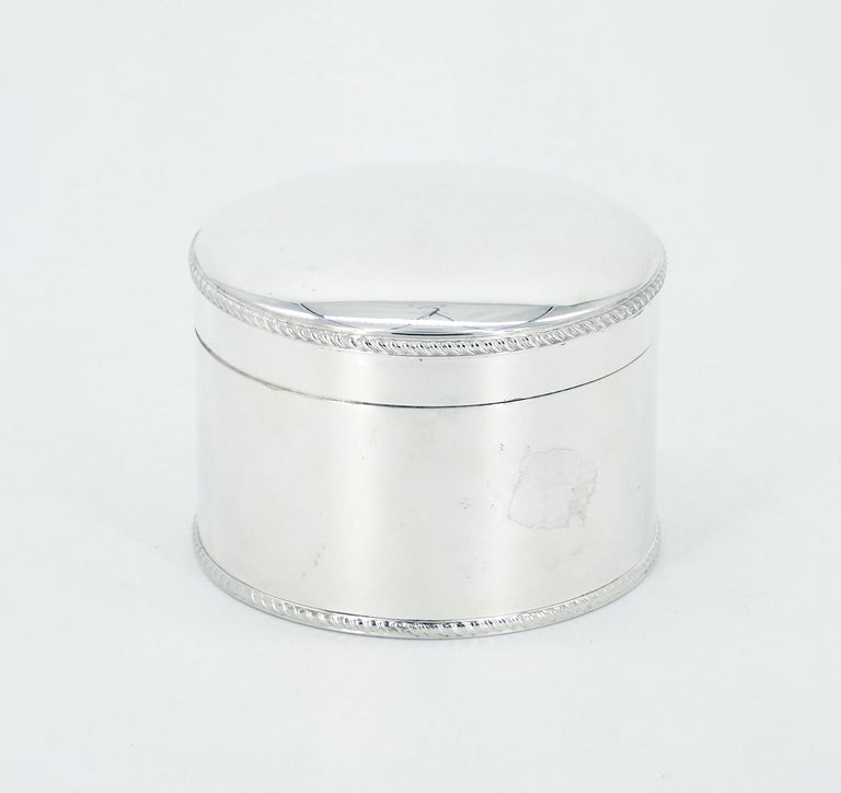 round cigarette case Erhard Dispenser Cherub Angel Vintage German. For Sale at Ruby Lane English Silver Plate Art Deco