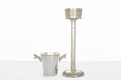 English Silver Plate Barware Wine Cooler / Stand
