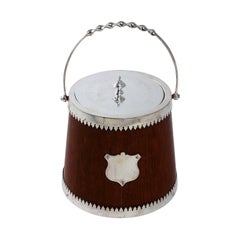 English Silver Plate Biscuit Barrel