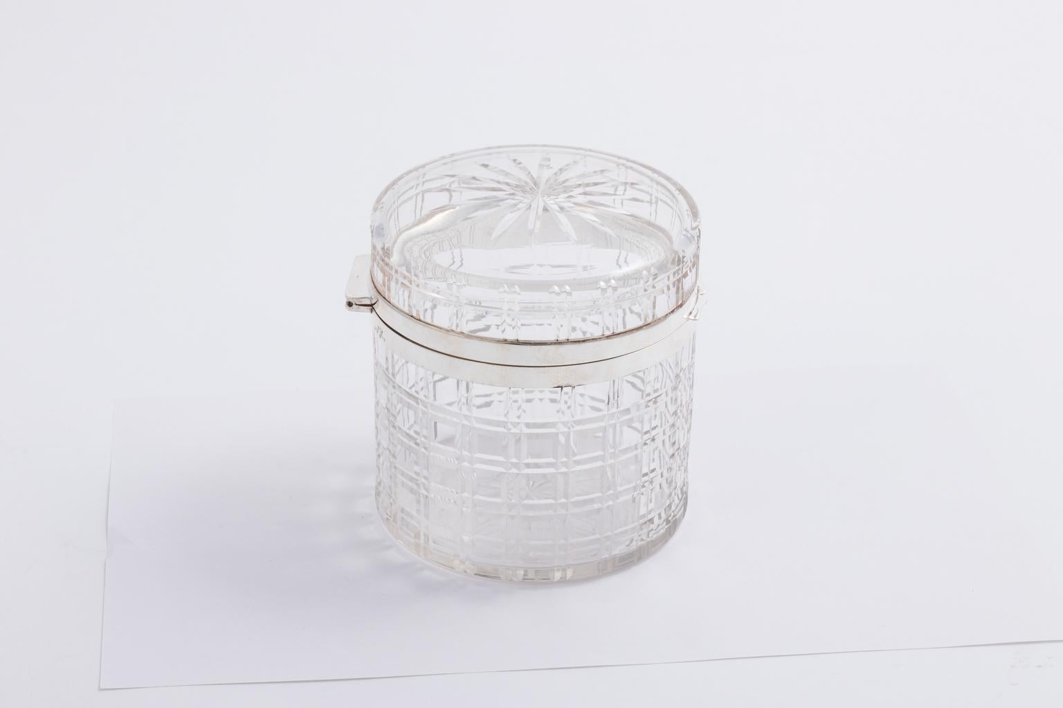 English Silver Plate Biscuit Jar, circa 1930s For Sale 8