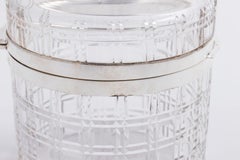 English Silver Plate Biscuit Jar, circa 1930s