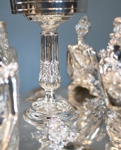 English Silver Plate Centrepiece Monumental Platter Dish Epergne 1930