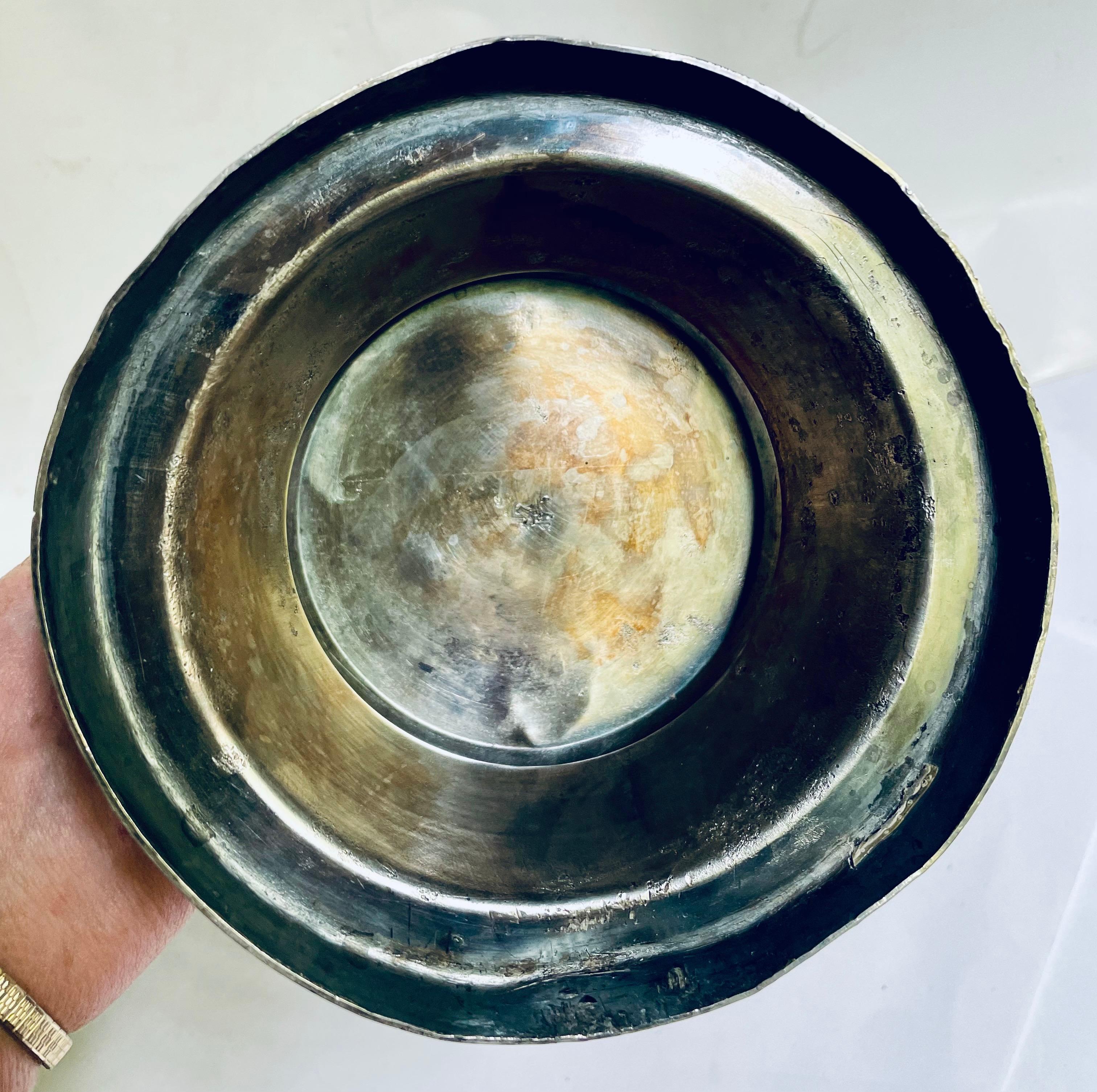 Englisch Silber Platte figuralen Löwen Tintenfass Halter im Angebot 13