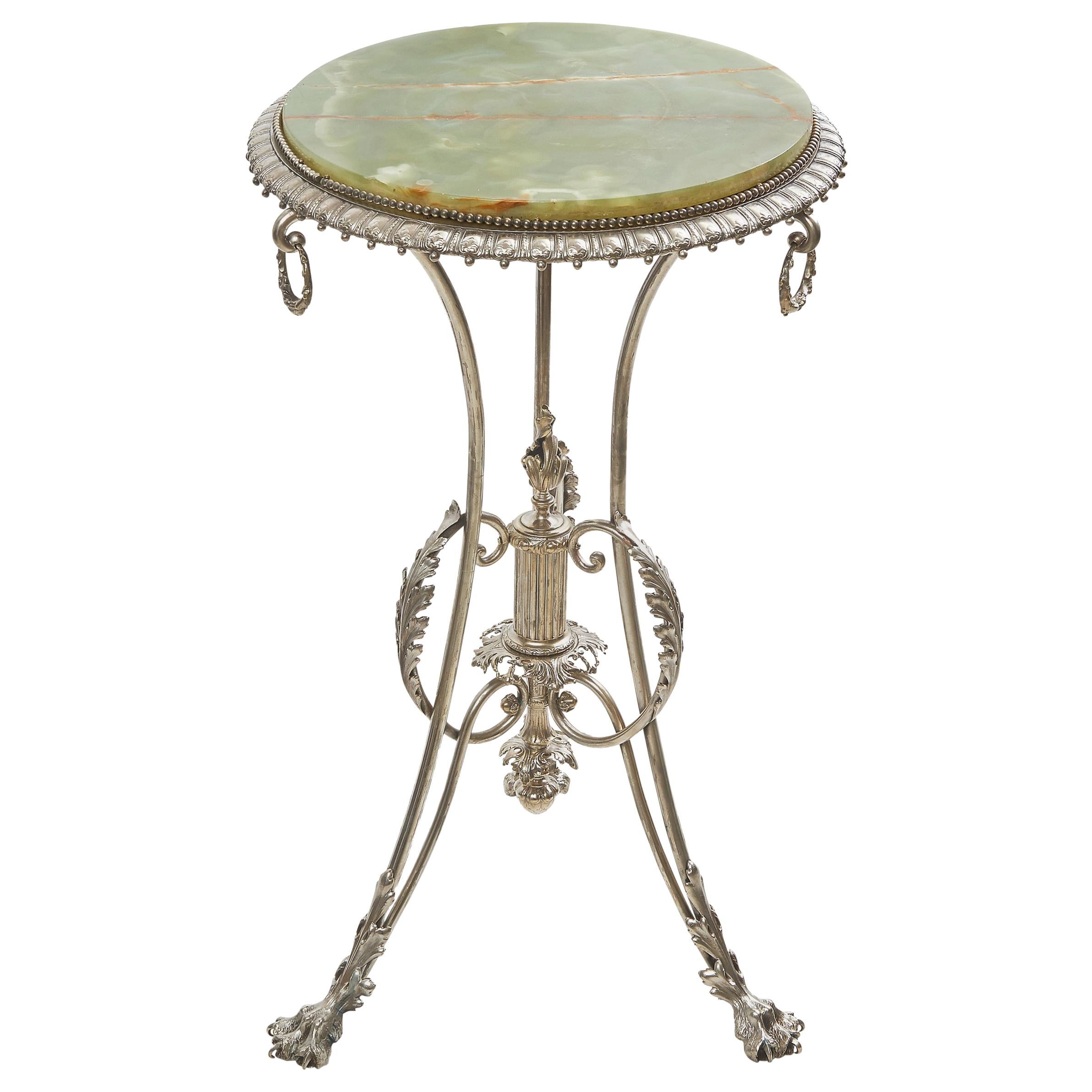 Sterling Silver Guerdon Table from the Dorothy Chandler Estate For Sale