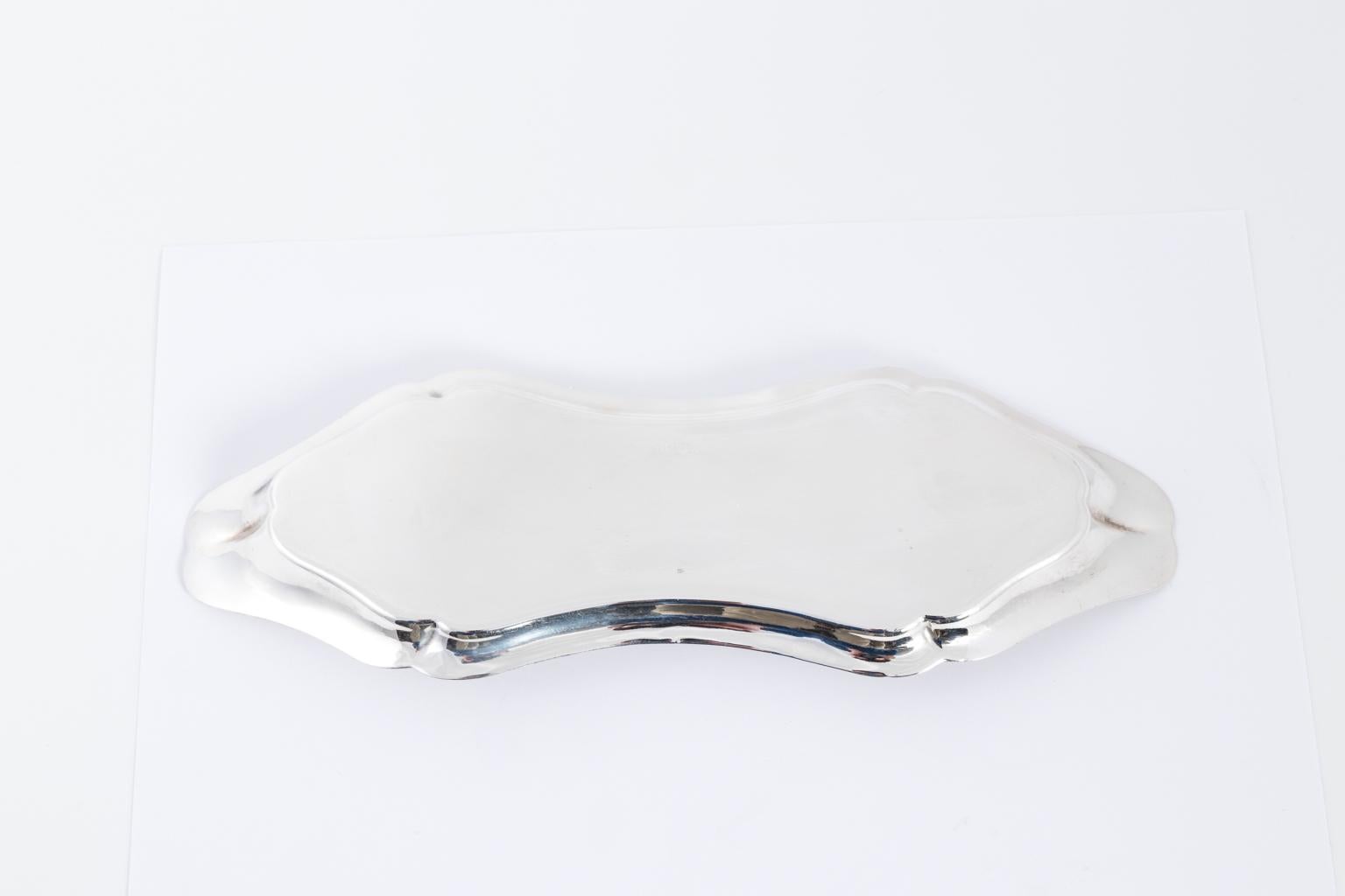 English Silver Plate Pen Tray For Sale 3
