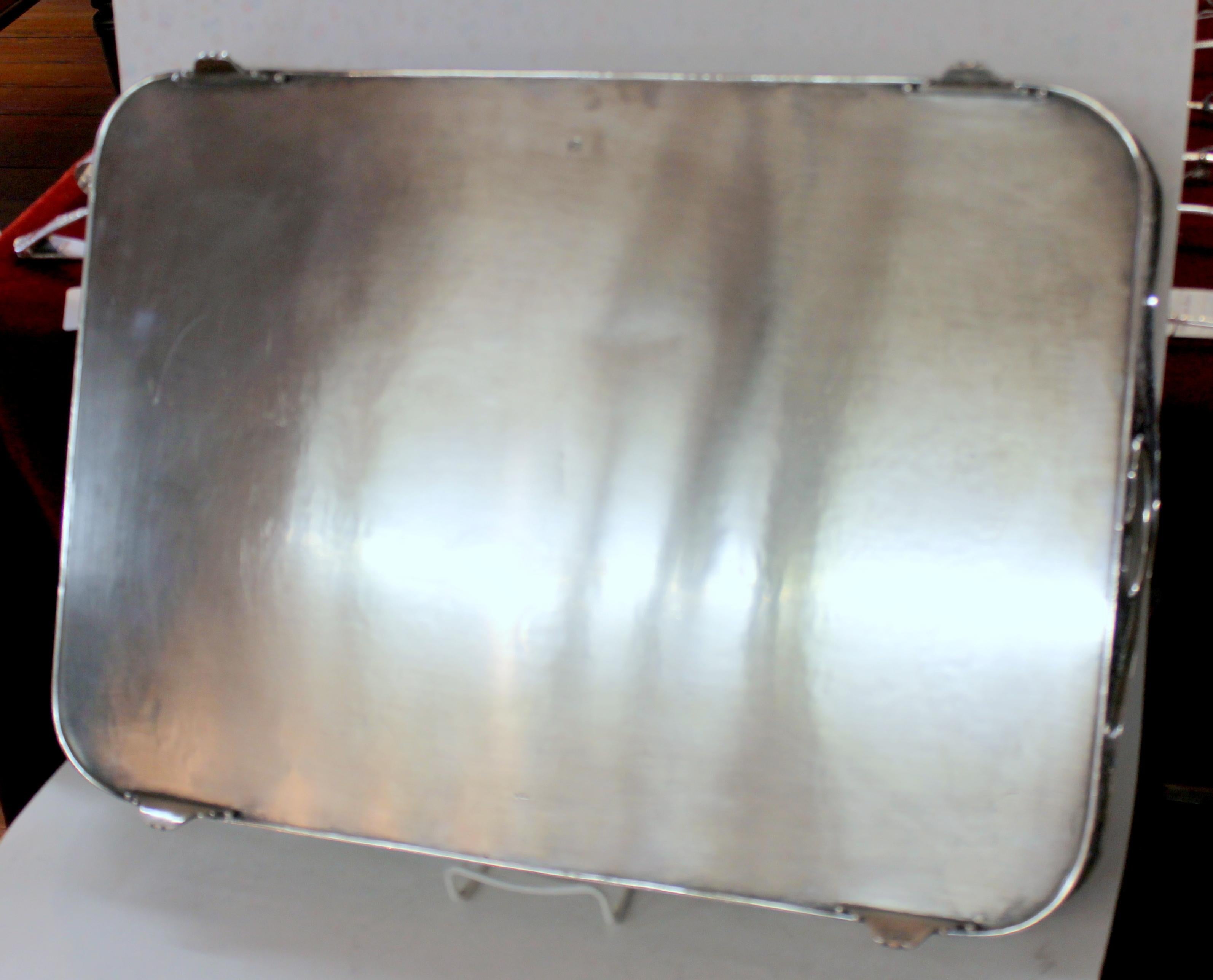 English Silver Plate Pierced Border Rectangular Gallery Tray, Ellis Silver Co. 7