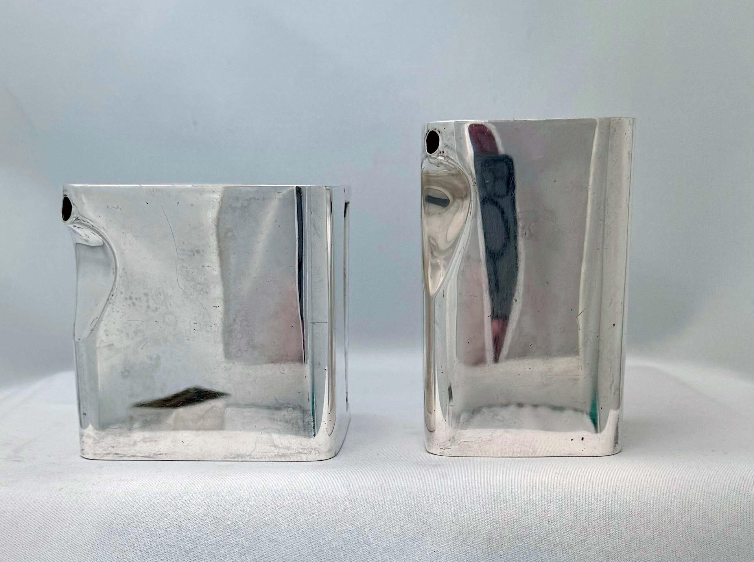 English Silver Plate “The Cube Tea Set” by Robert Johnson 10