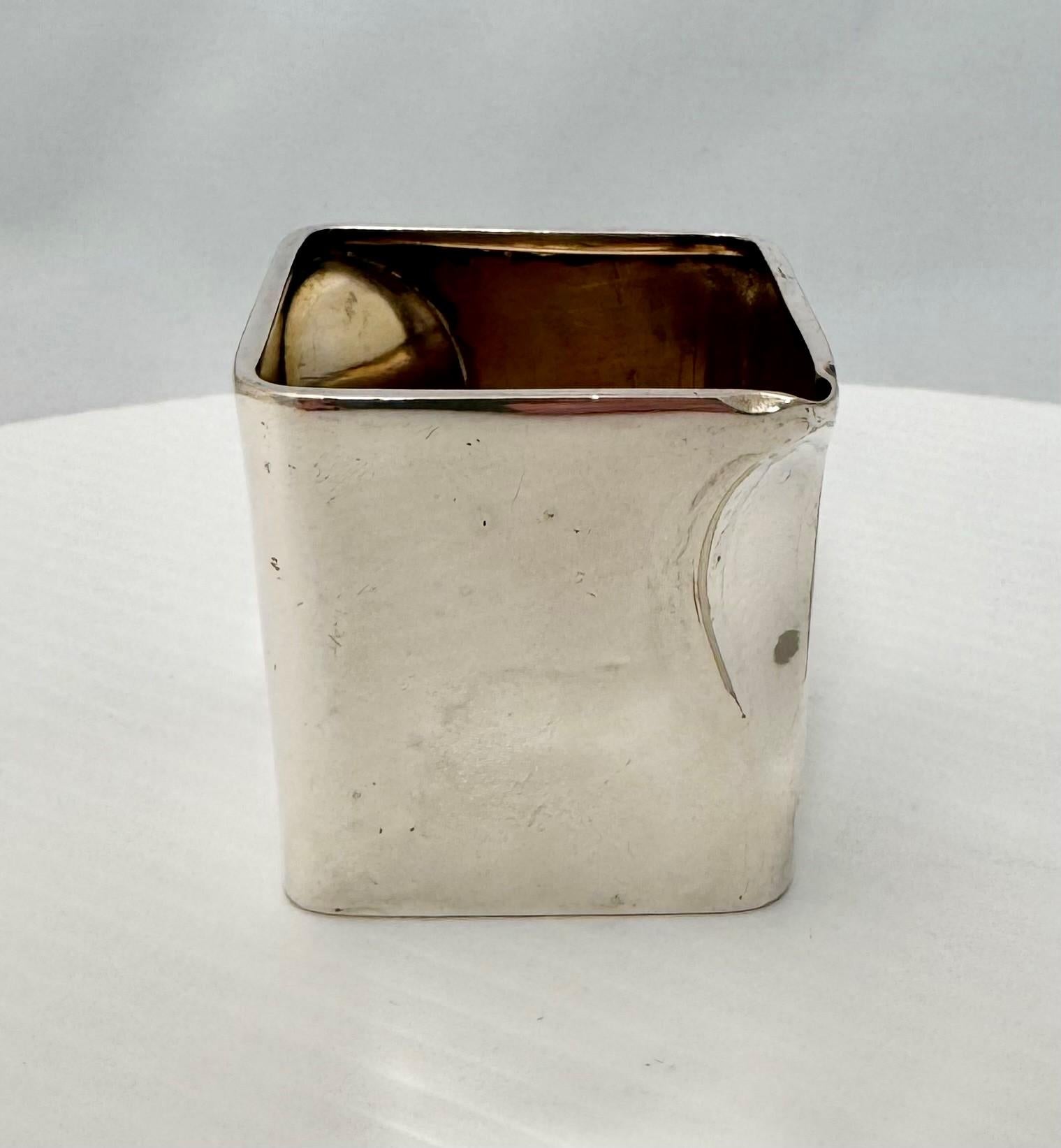 English Silver Plate “The Cube Tea Set” by Robert Johnson 14