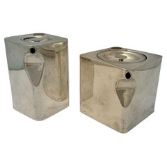 English Silver Plate “The Cube Tea Set” by Robert Johnson