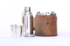 English Silver Plated Barware Cocktail Shaker Set