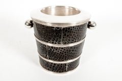 English Silver Plated Barware Crocodile Wine Cooler or Ice Bucket