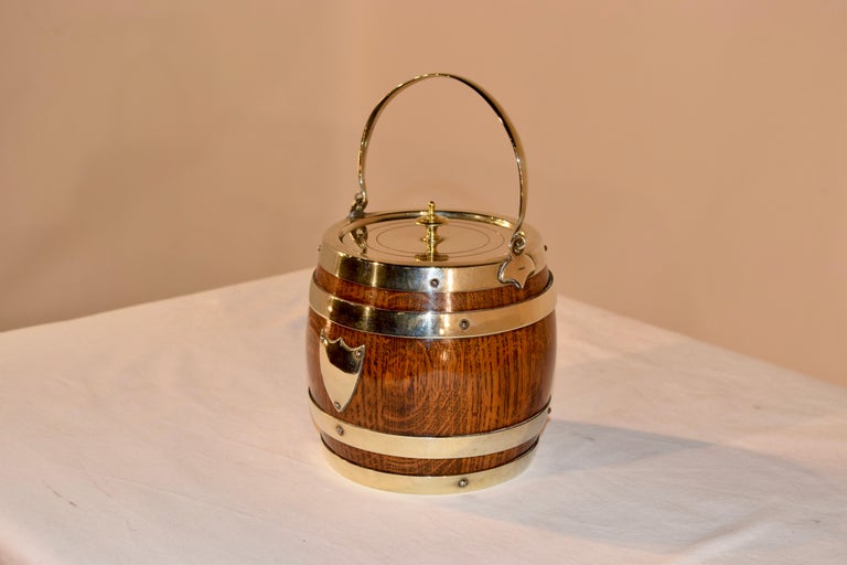 English SilverPlated Biscuit Barrel, circa 1900 at 1stDibs