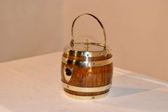 English Silver Plated Biscuit Barrel, circa 1900