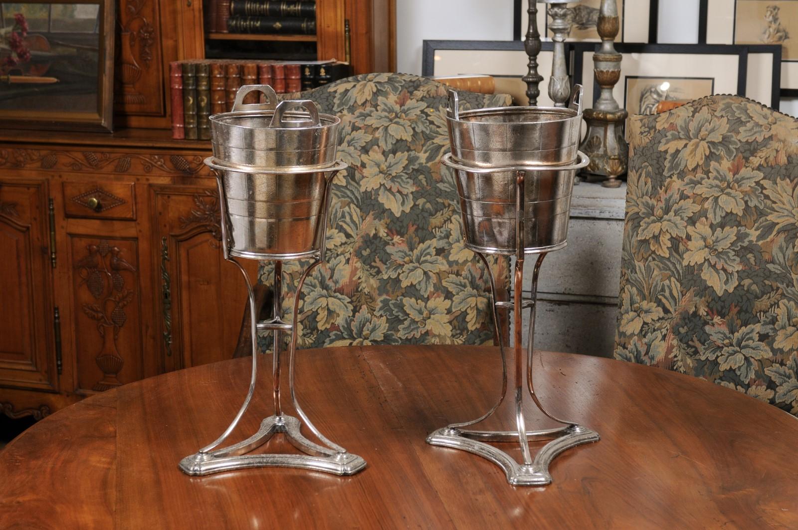 English Silver Plated Champagne Buckets Made for the Canadian Pacific Railway 6