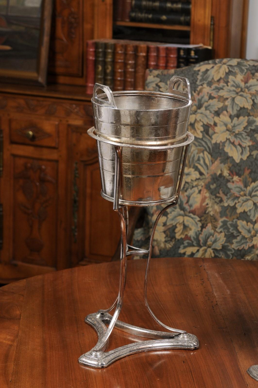 20th Century English Silver Plated Champagne Buckets Made for the Canadian Pacific Railway