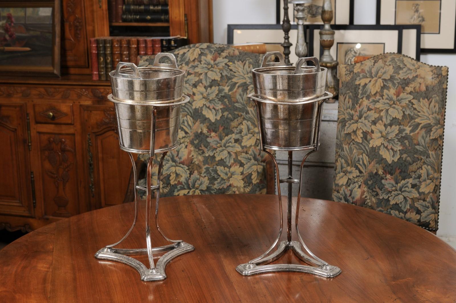 English Silver Plated Champagne Buckets Made for the Canadian Pacific Railway 5