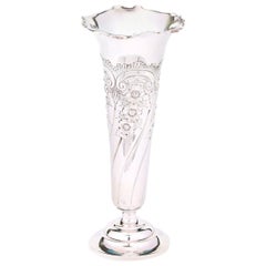 Antique English Silver Plated Decorative Vase