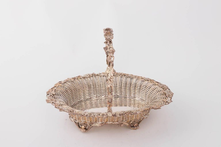 English Silver Plated Fruit Basket For Sale at 1stDibs silver fruit
