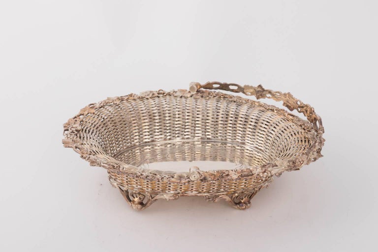 English Silver Plated Fruit Basket For Sale at 1stDibs silver fruit