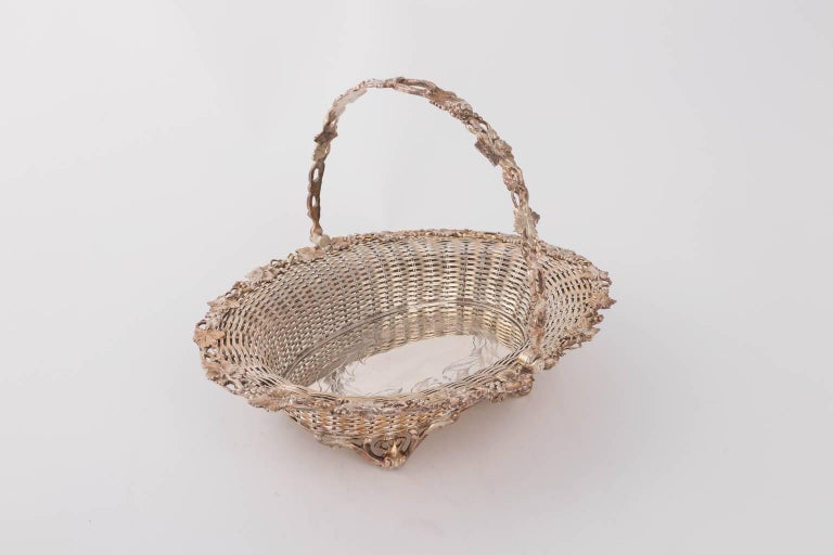 English Silver Plated Fruit Basket For Sale at 1stDibs silver fruit
