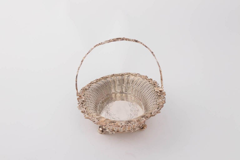 English Silver Plated Fruit Basket For Sale at 1stDibs silver fruit