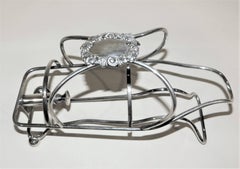 English Silver Plated Garrard & Company Wine Bottle Cradle Pourer