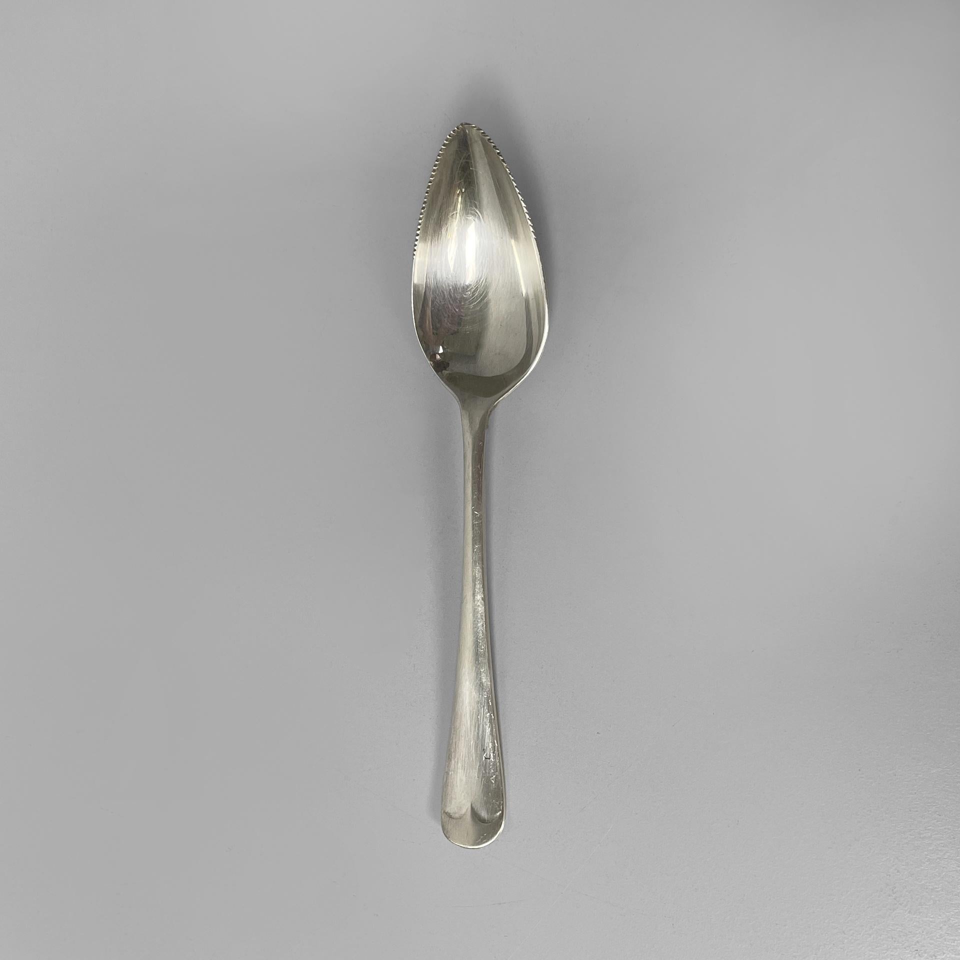 Englisches versilbertes Grapefruitmesser und -löffel von George Buttler, 1950er Jahre im Angebot 5