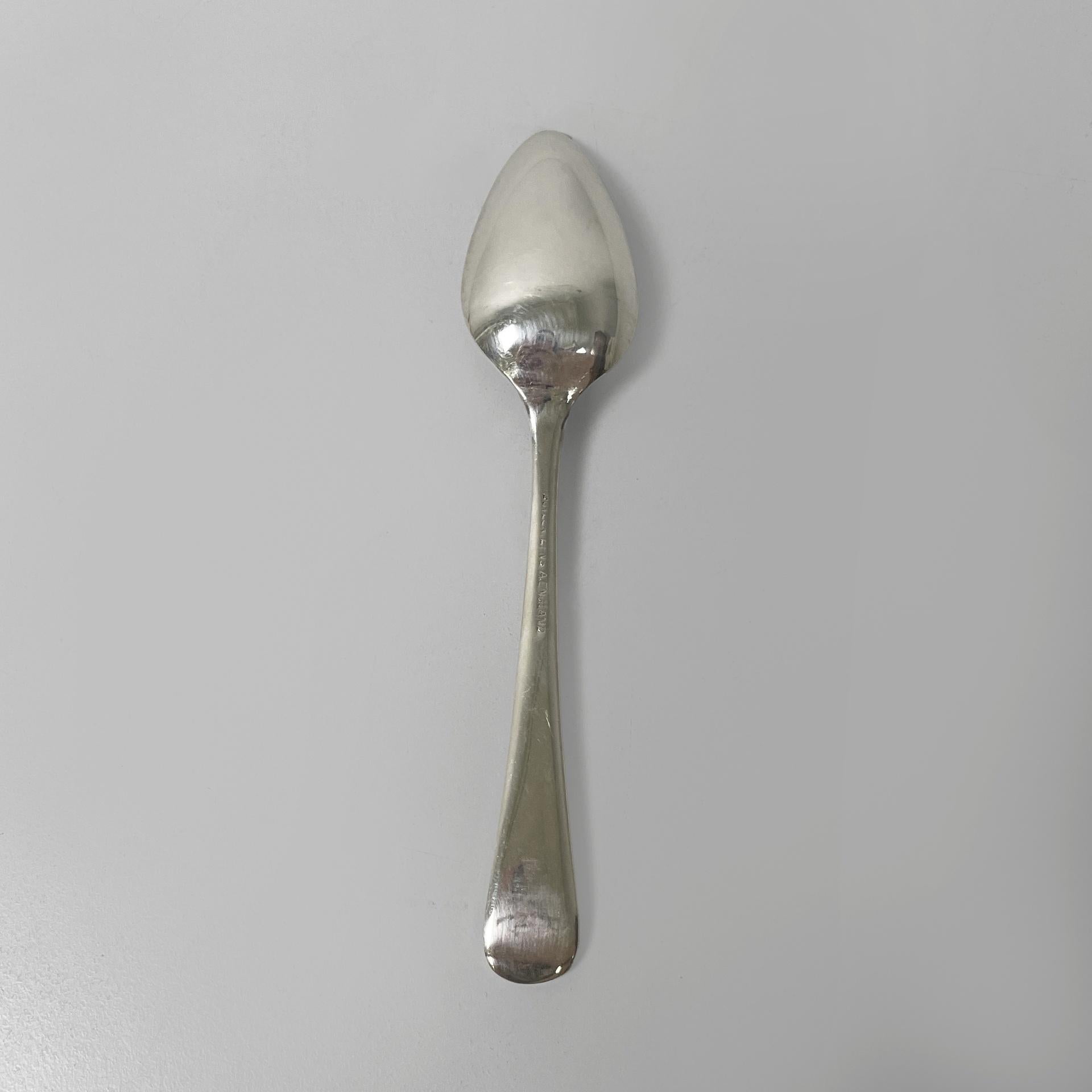 Englisches versilbertes Grapefruitmesser und -löffel von George Buttler, 1950er Jahre im Angebot 7