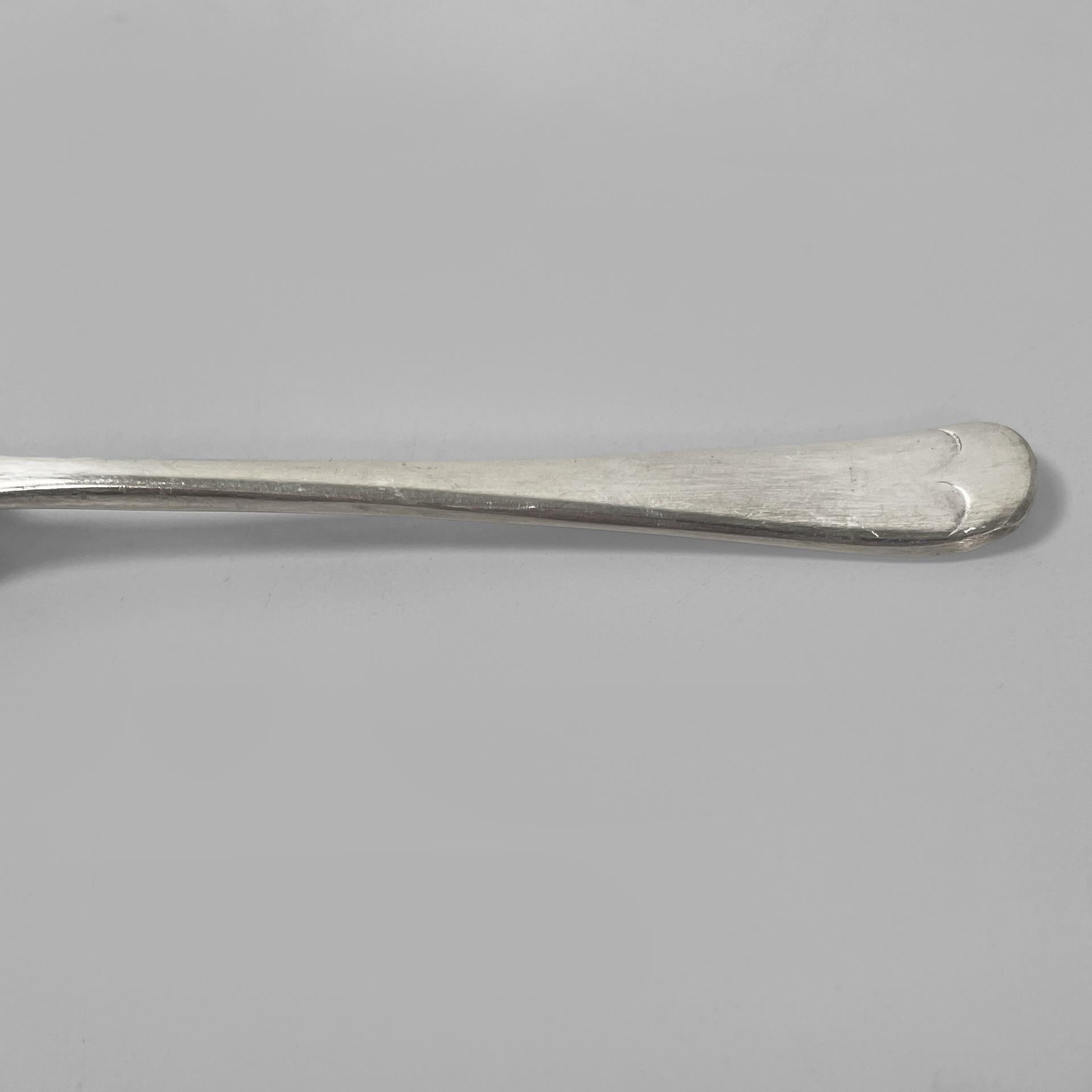 Englisches versilbertes Grapefruitmesser und -löffel von George Buttler, 1950er Jahre im Angebot 11