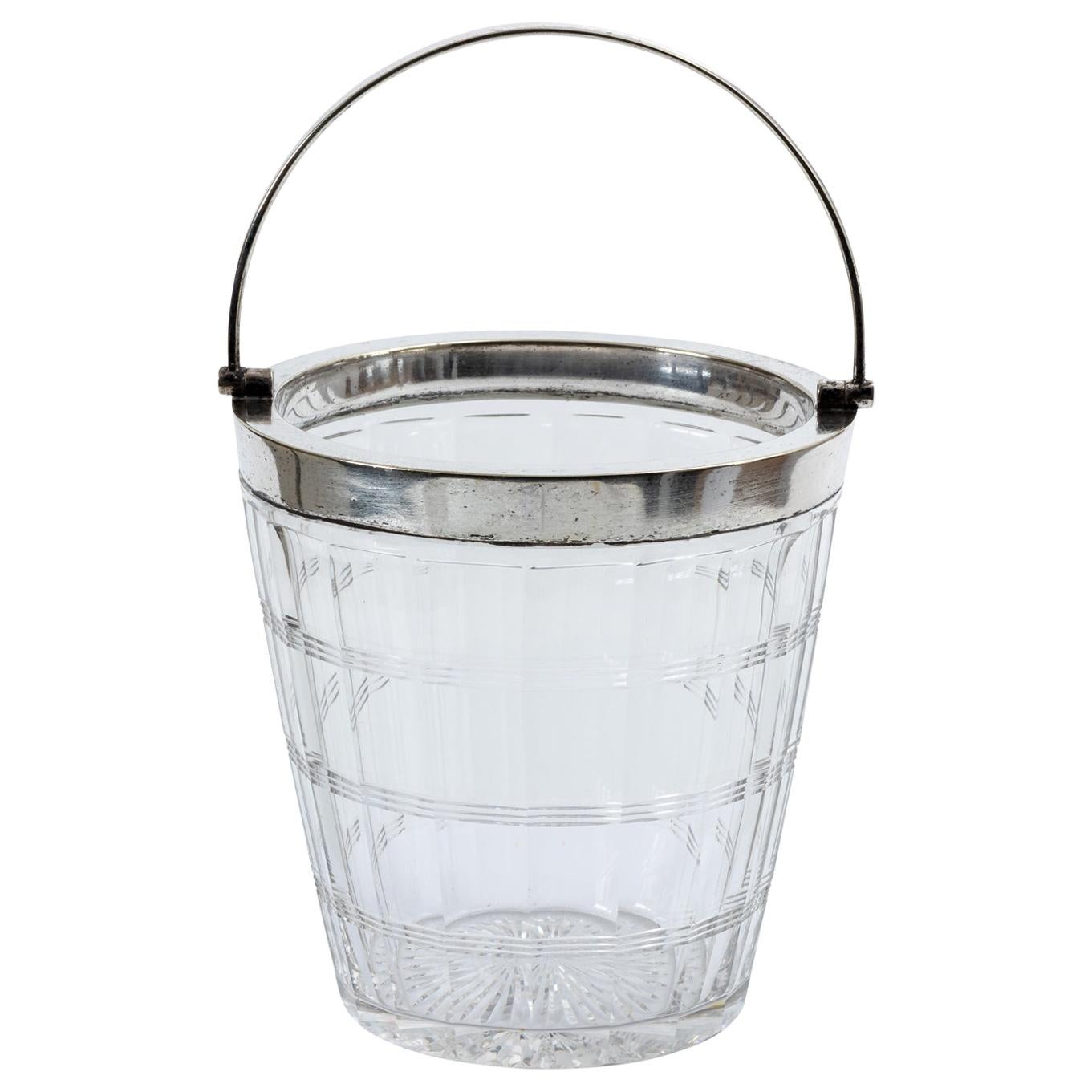 English Silver Plated Ice Pail For Sale