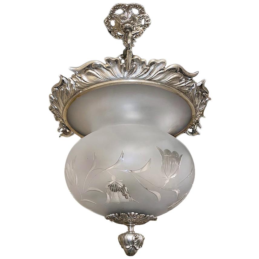English Silver Plated Lantern