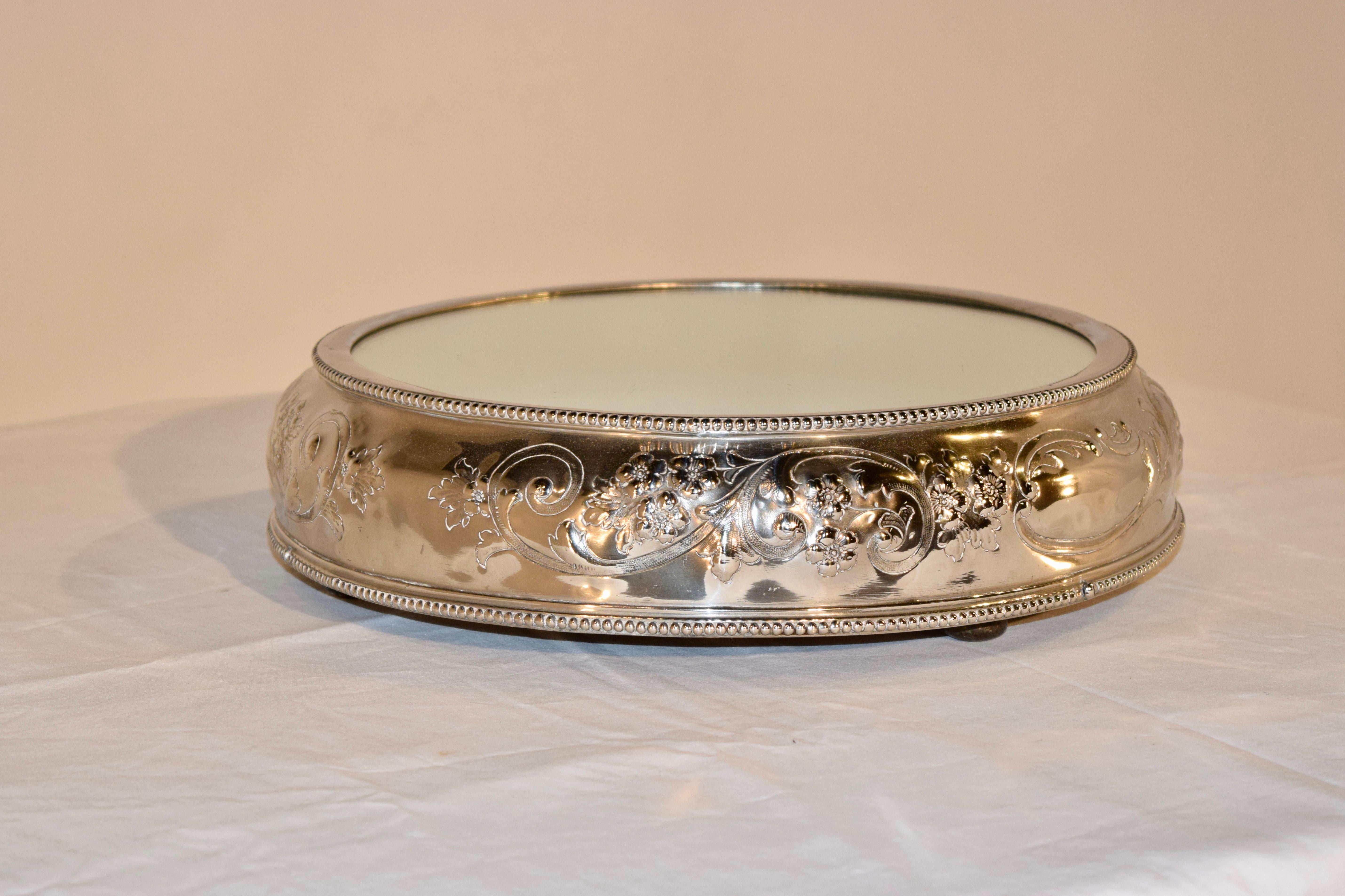 English Silver Plated Plateau In Good Condition In High Point, NC