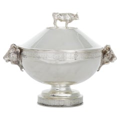 English Silver Plated Tableware Covered Tureen