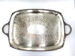 English Silver Plated Tray